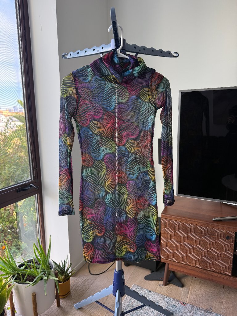 Badinka Wild Heartz Mesh High Neck Dress (Xs-S) — image 4 of 6